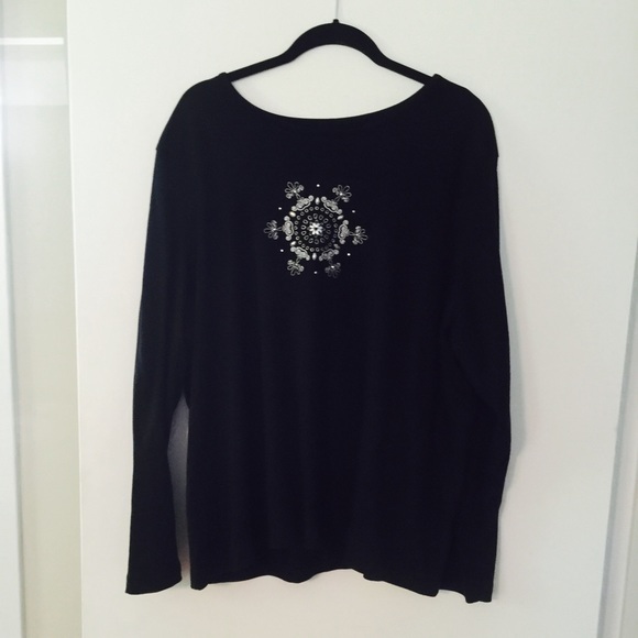 Black long sleeve t shirt size 3x