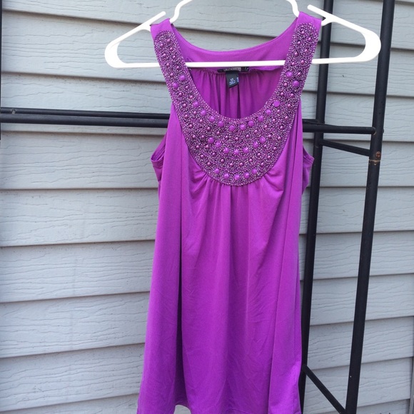 Beaded tank top