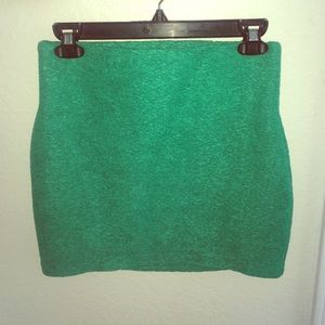 Green stretchy BCBG skirt