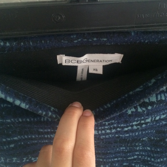 BCBGeneration blue/black skirt - Picture 2 of 2
