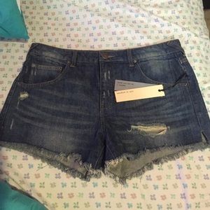 Denim shorts
