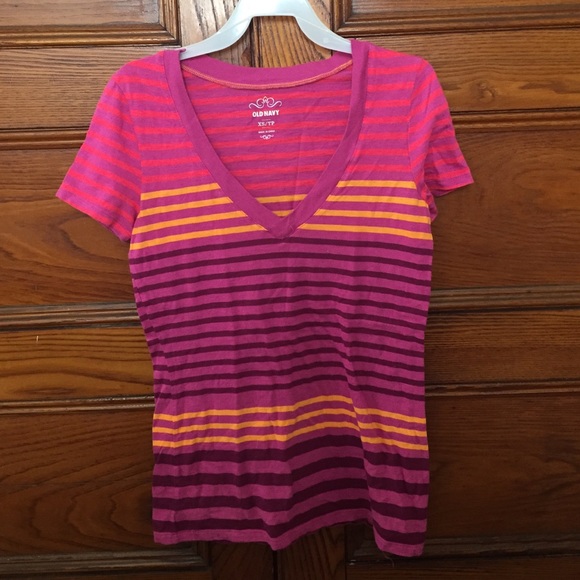 Striped V-Neck - Picture 1 of 1