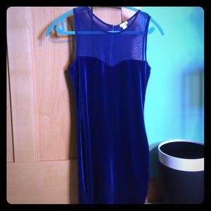 Velvet Blue Dress