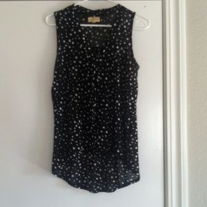 black and white heart top