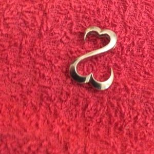Kay jewelers .925 sterling silver open heart pend