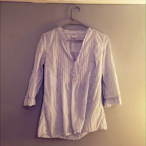 Aeropostale striped button up blouse