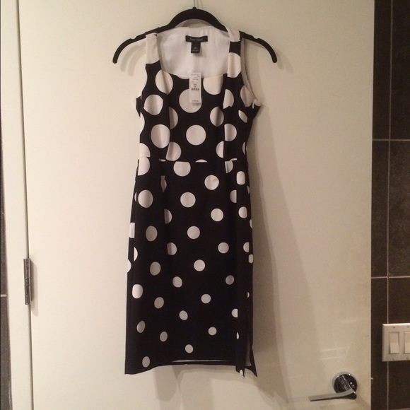 White House Black Market Polka dot dress