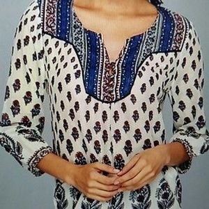 Lucky Brand print cotton Top