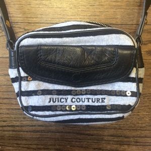 Juicy couture mini black and grey soft bag