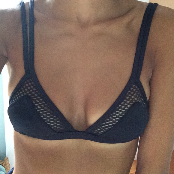 Black Mesh Bathing Suit