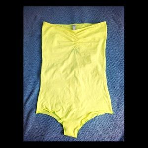 AA Jersey Strapless Ruched Bodysuit