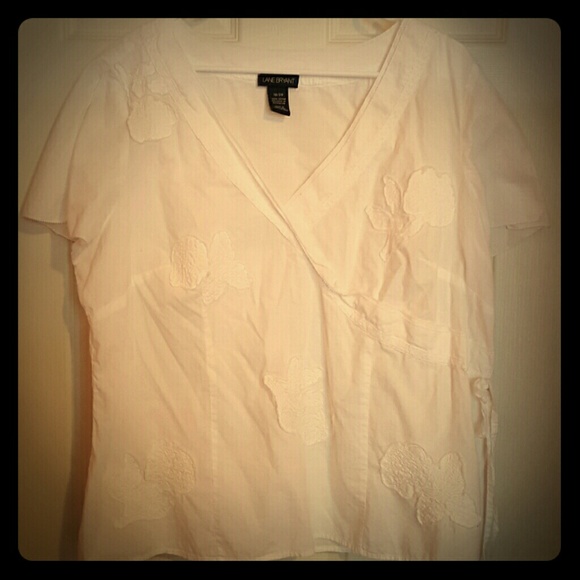 Lane Bryant top.in white