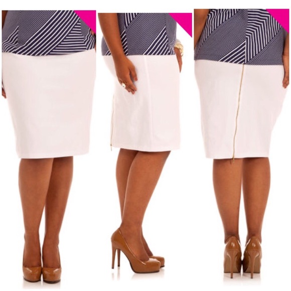 Pencil Skirt with long Back Zip - Picture 1 of 2