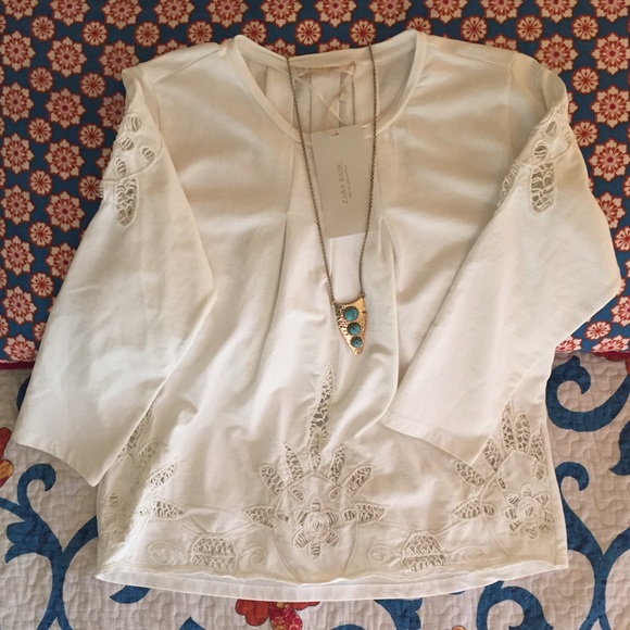 Never worn three quarter sleeve Zara shirt - Picture 1 of 3