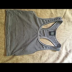 Black and white stripped crop top