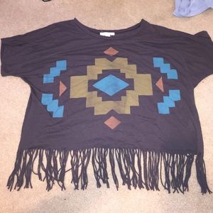 CUTE TRIBAL CROP TOP💙