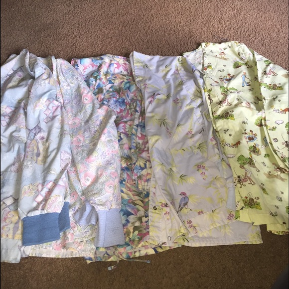 5 long sleeve scrub top bundle