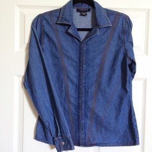 Boston Proper denim top