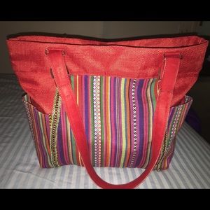 Fabric hand made purse