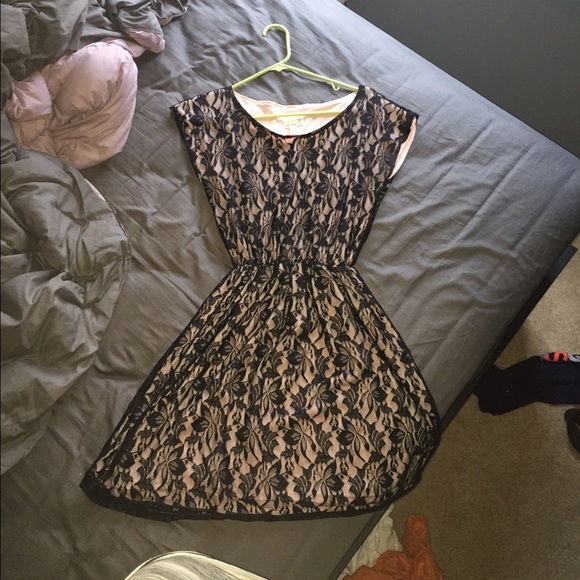 PINK AND BLACK LACE DRESS💖 - Picture 1 of 1