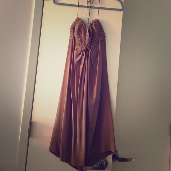 Foley + Corinna Brown Silk Dress