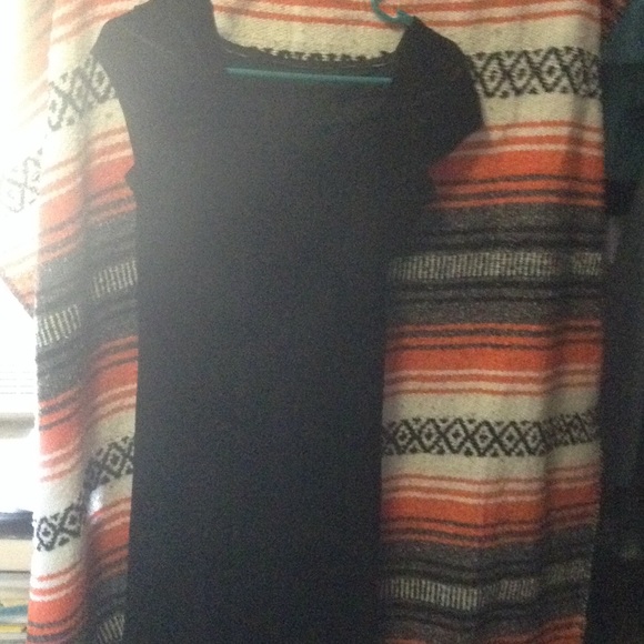 1990's vintage black velvet cap sleeved dress