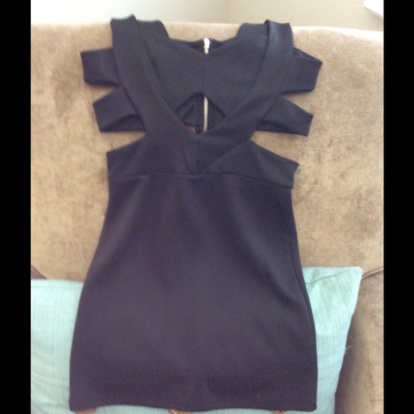 Black cut out FOREIGN EXCHANGE dress.