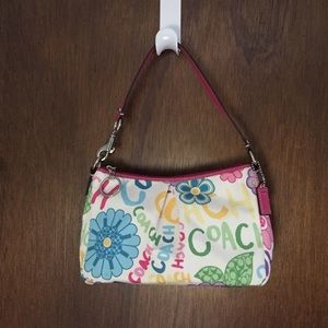 Coach Poppy Daisy Multicolor Floral Purse
