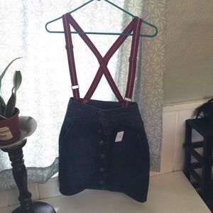 FOREVER 21 BUTTON DOWN JEAN SKIRT