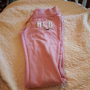Light pink hollister sweatpants