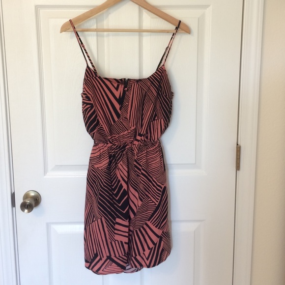 Graphic print cutout sundress