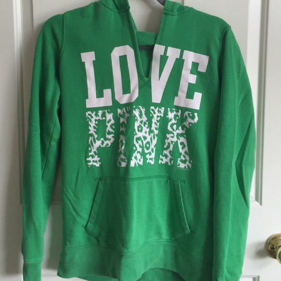 🍀green VSPINK pullover sweatshirt🍀