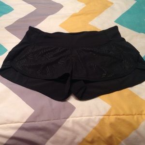 Black Lululemon speed shorts