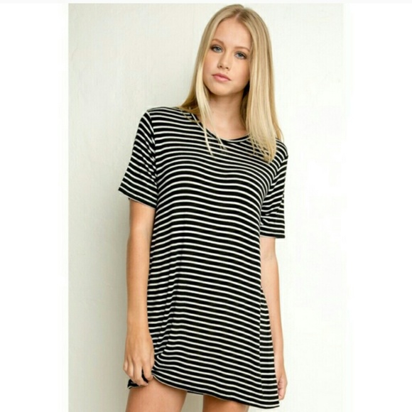 Black & White Brandy Melville Tshirt Dress