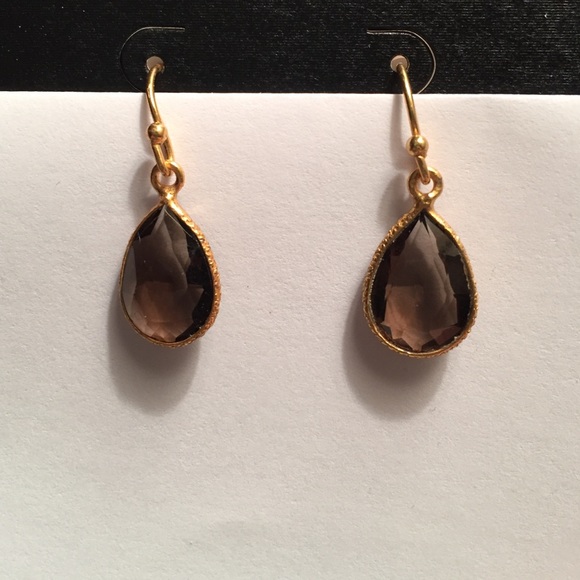 Jewelry - Teardrop gemstone drop earrings