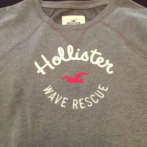 Hollister sweatshirt lt. gray good used condition
