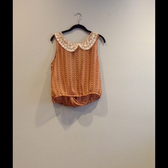 Orange vintage blouse