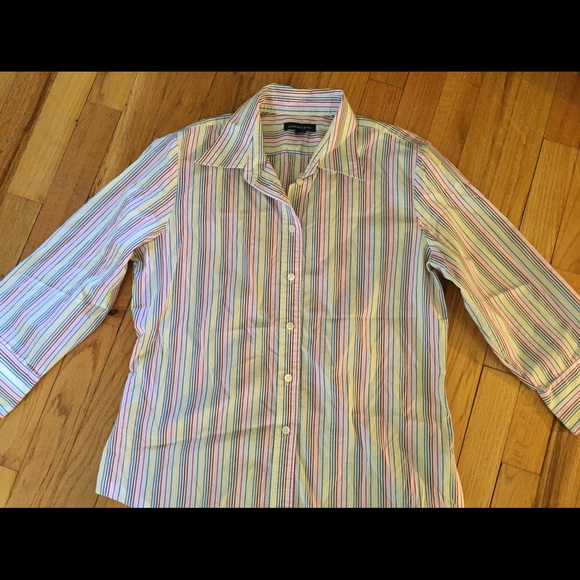 Lands End Stripped Shirt