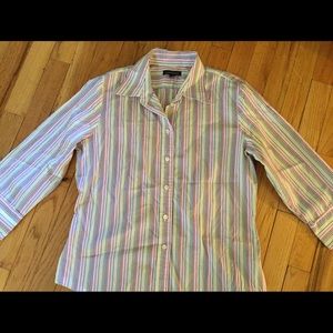 Lands End Stripped Shirt
