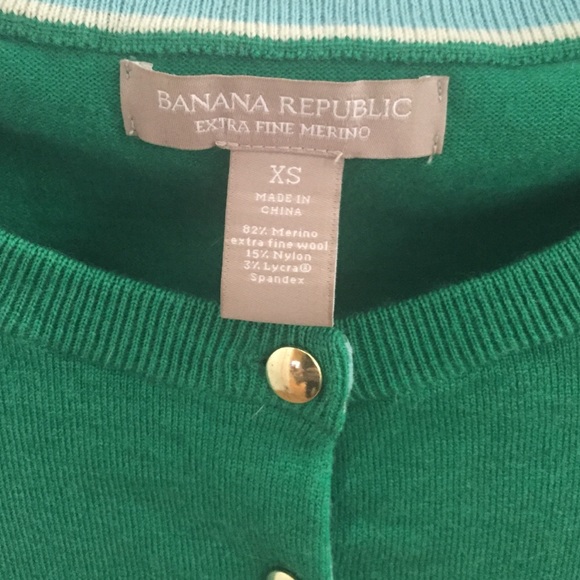 Kelly green 82% merino cardigan - Picture 2 of 2