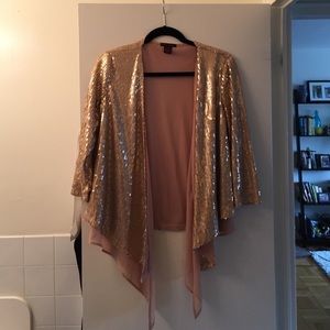 Funky gold sequin blazer