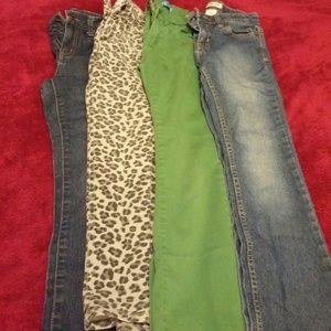 Girls size 8 jeans and jeggins
