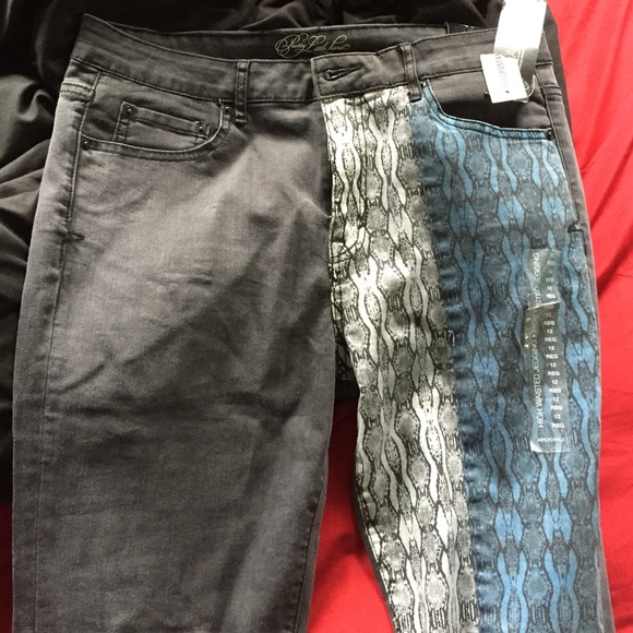 One pair of high waisted jeans