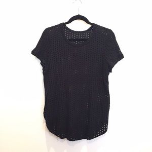 Wilfred Hi-Lo Eyelet top with side split