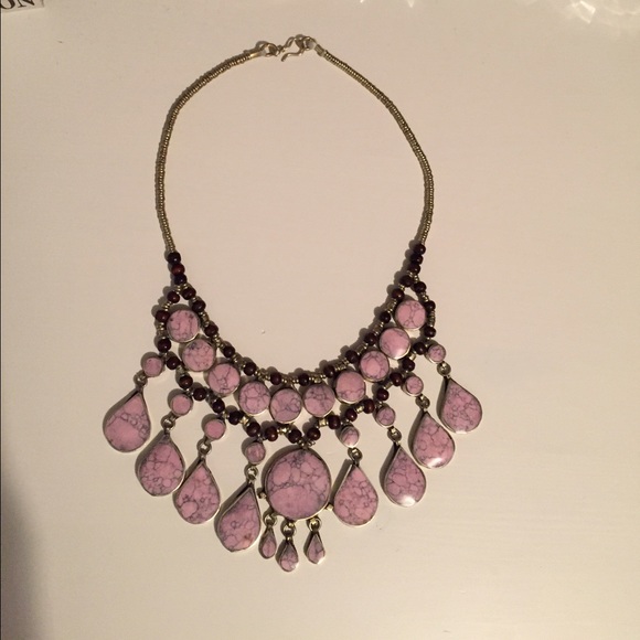 Child of Wild Jewelry - Pink thulite jeweled necklace