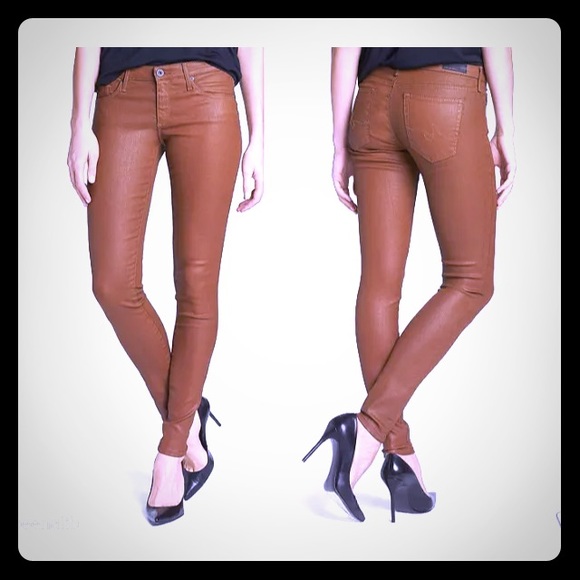 ISO AG coated legging pants in brown!