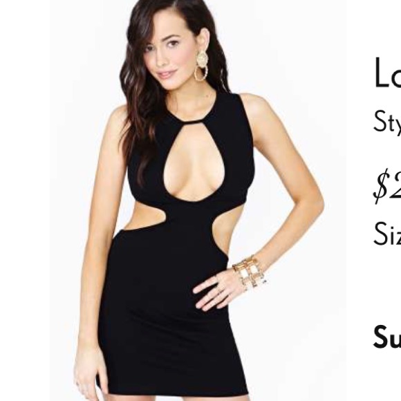 Nasty Gal black club dress