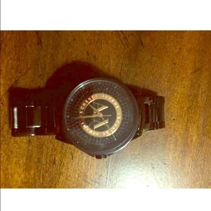 A/X black with gold tine watch
