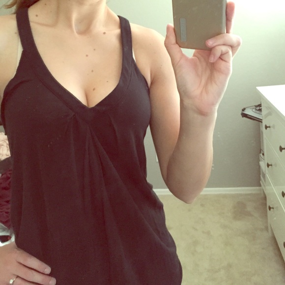 Black tank top