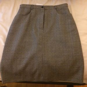 Talbots houndstooth pattern skirt